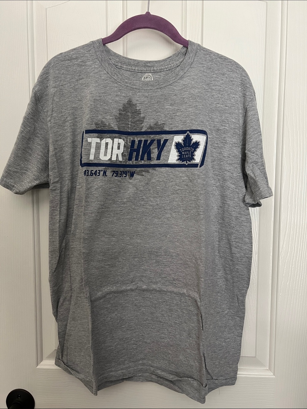 Fanatics Gray NHL Logo Tee